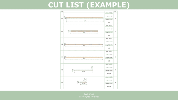 diyoutdoorplans.com cut list example