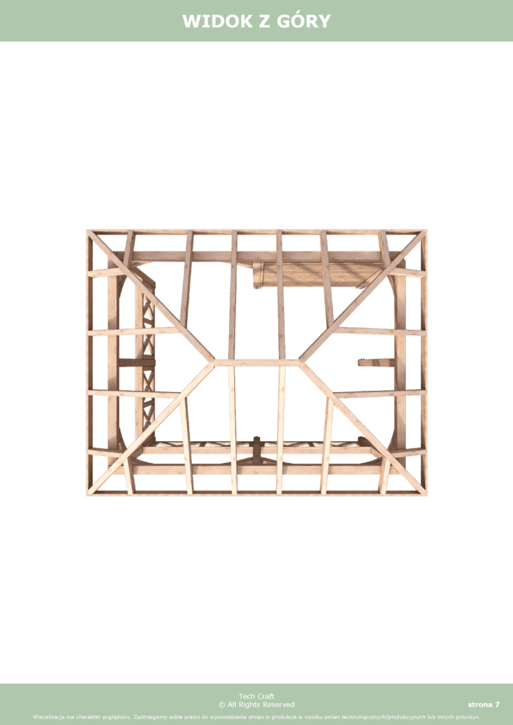 Altana ogrodowa drewniana czterospadowa 4x3m