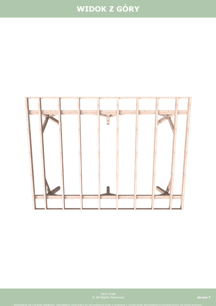 Carport wiata garażowa drewniana zadaszenie 6x4 wolnostojąca