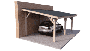 Carport wiata garażowa drewniana zadaszenie 6x4m