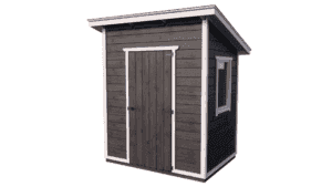 Domek gospodarczy drewniany na narzędzia, jednospadowy 2×1,5m