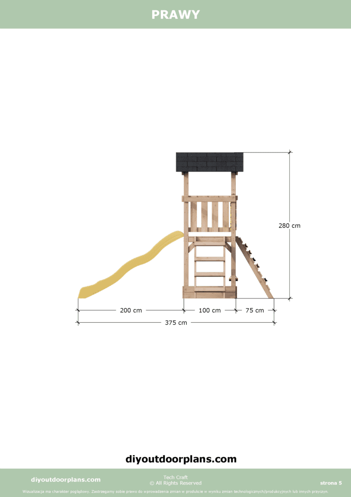 Plac Zabaw dla dzieci drewniany Set 10
