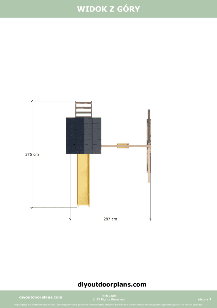 Plac Zabaw dla dzieci drewniany Set 6