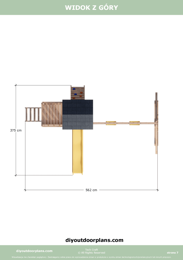 Plac Zabaw dla dzieci drewniany Set 7
