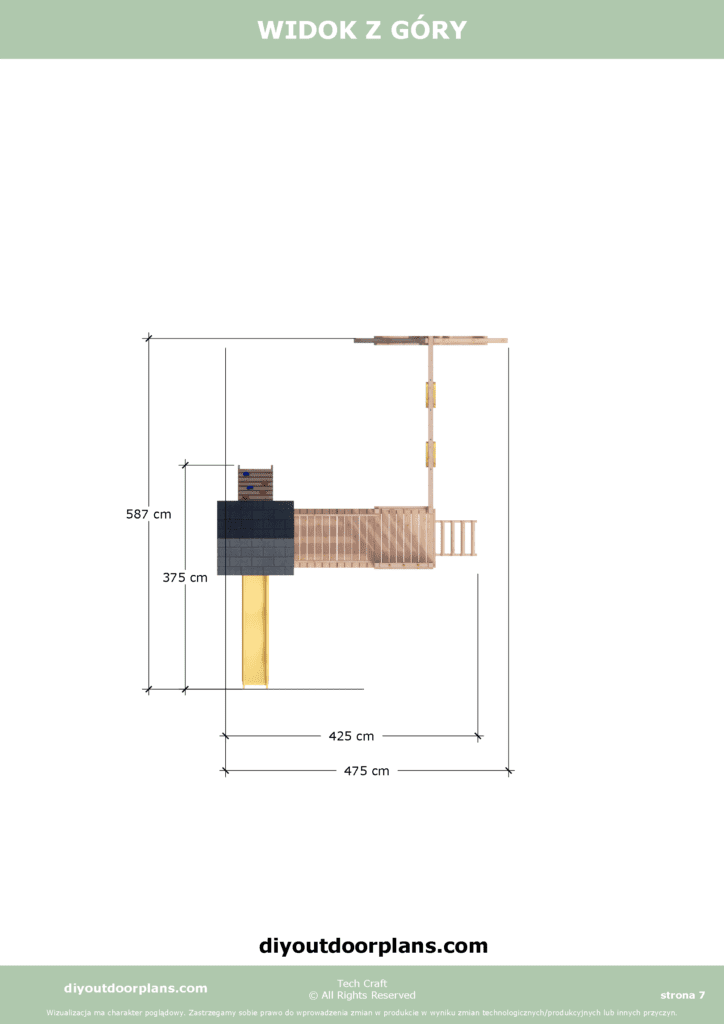 Plac Zabaw dla dzieci drewniany Set 8