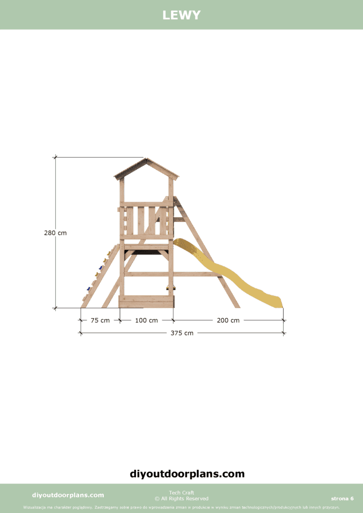 Plac Zabaw dla dzieci drewniany Set 9