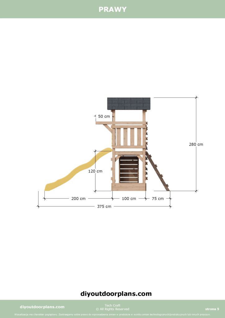 Plac Zabaw drewniany, Małpi Gaj, Siłownia Zewnętrzna FIT-SET 4
