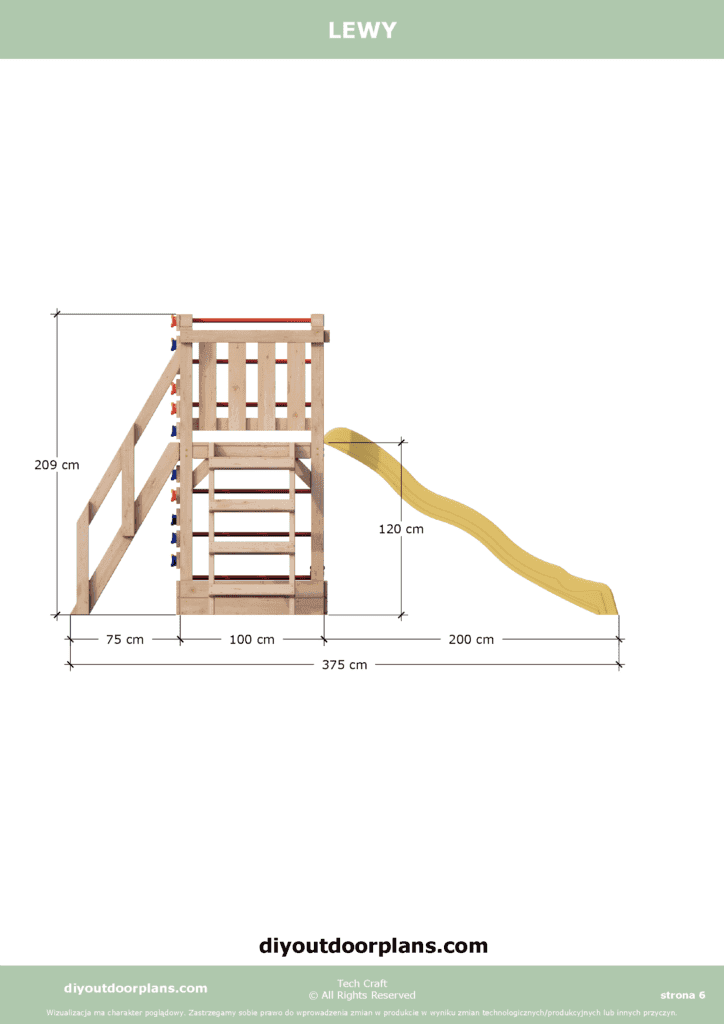 Plac Zabaw drewniany, Małpi Gaj, Siłownia Zewnętrzna FIT-SET 5