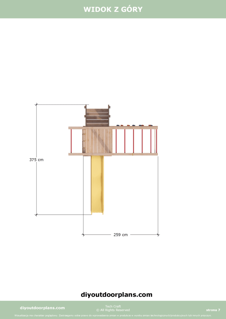 Plac Zabaw drewniany, Małpi Gaj, Siłownia Zewnętrzna FIT-SET 6