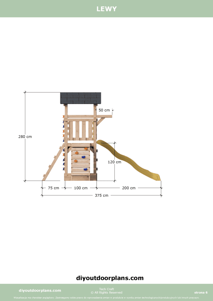Plac Zabawe drewniany, Małpi Gaj, Siłownia Zewnętrzna FIT-SET 3