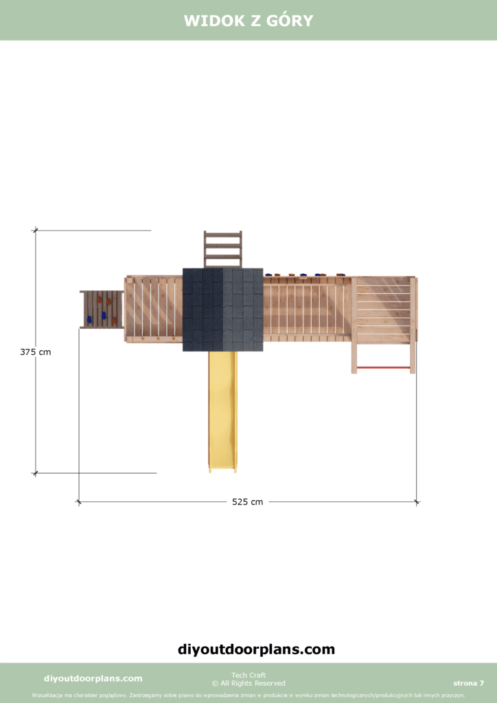 Plac Zabawe drewniany, Małpi Gaj, Siłownia Zewnętrzna FIT-SET 3