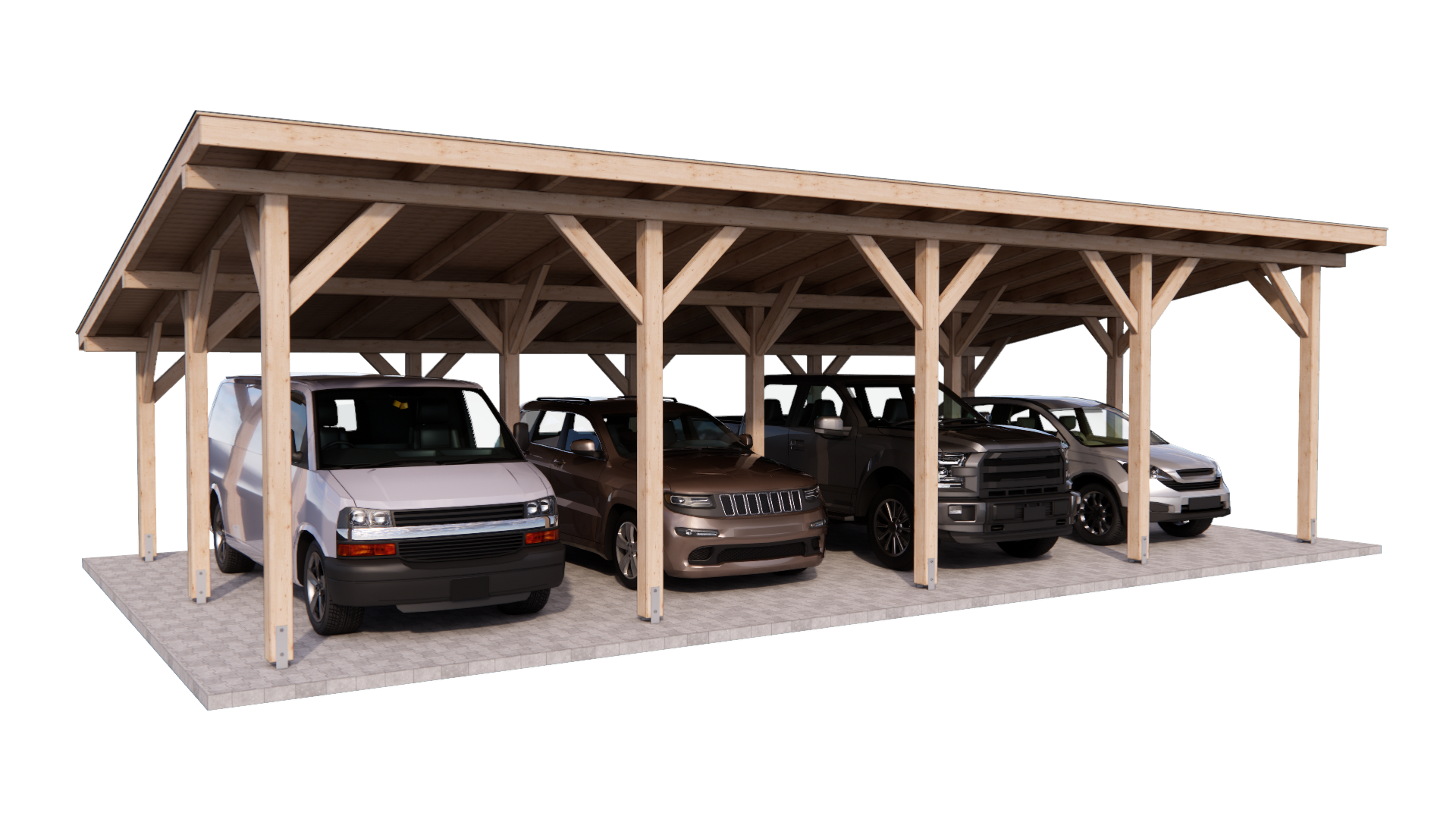 Carport wiata 12x6m PROJEKT DIY