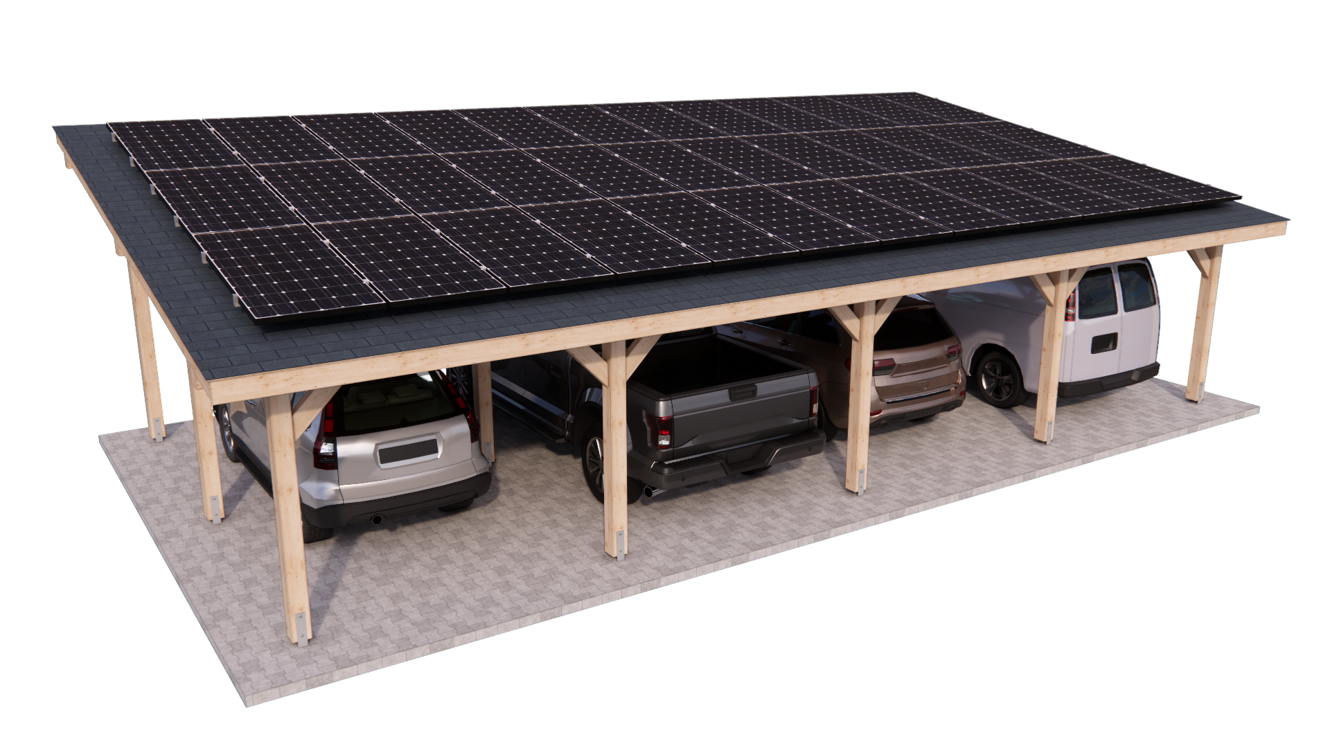 Carport wiata 12x6m PROJEKT DIY