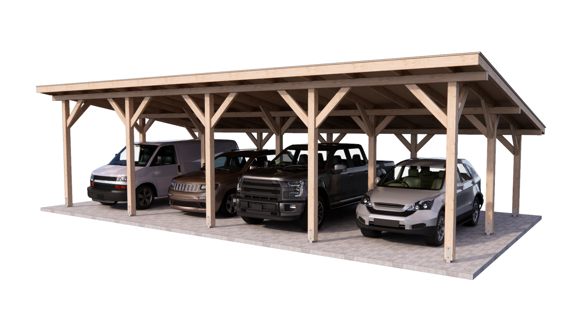 Carport wiata 12x6m PROJEKT DIY